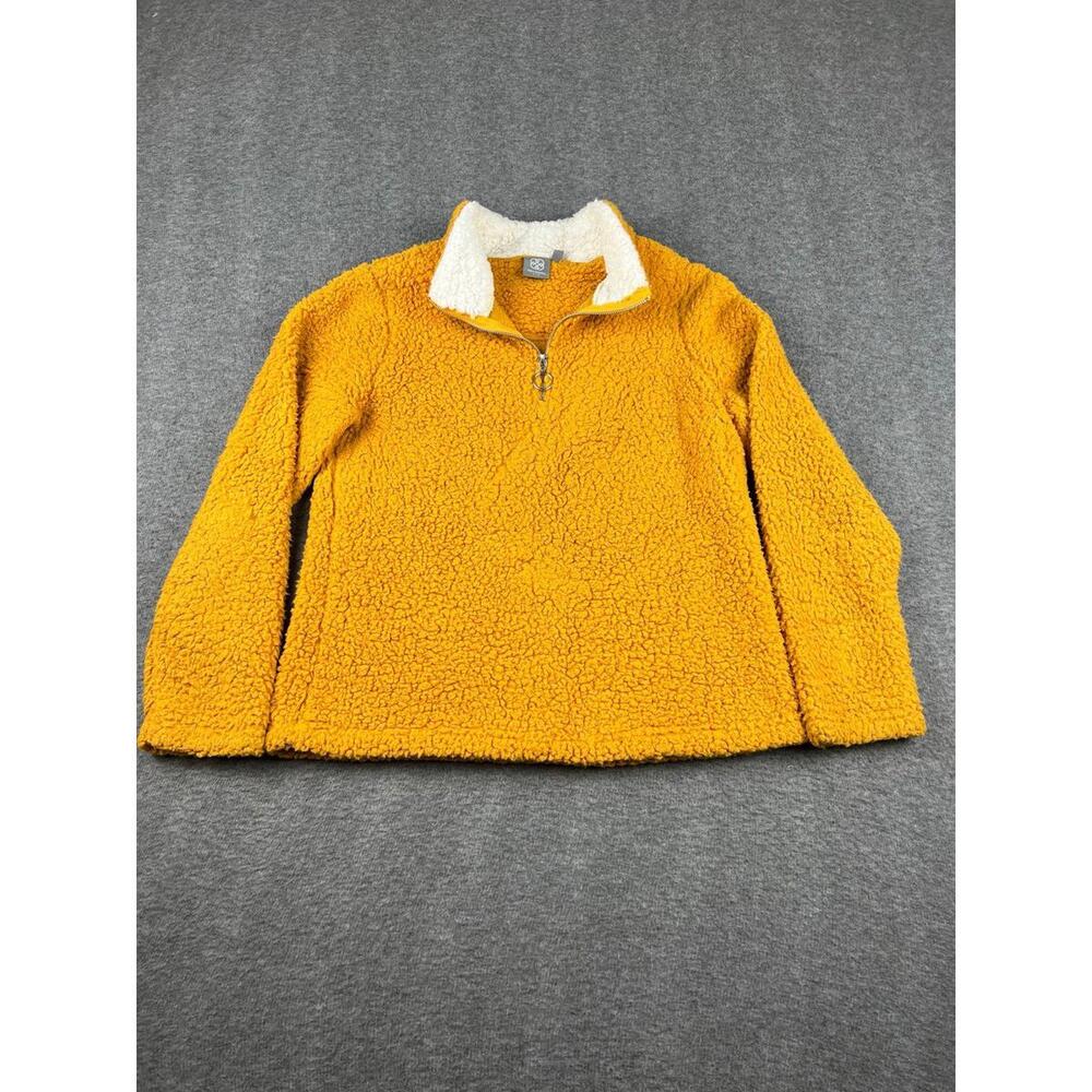 Daisy Fuentes Fit Women's Sherpa Fleece Pullover Jacket Size Medium